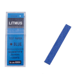 A high-sensitivity, 100-strip pack of Blue Litmus Paper from Greengold Lab Supplies