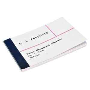 A pocket-sized booklet of lint-free, high-absorbency lens cleaning tissues from Greengold Lab Supplies